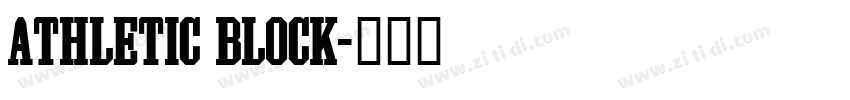 ATHLETIC BLOCK字体转换